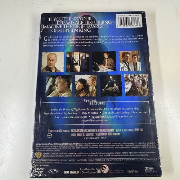 Stephen King Nightmares & Dreamscapes DVD Sealed with Slipcover 2006 TNT - Picture 2 of 3